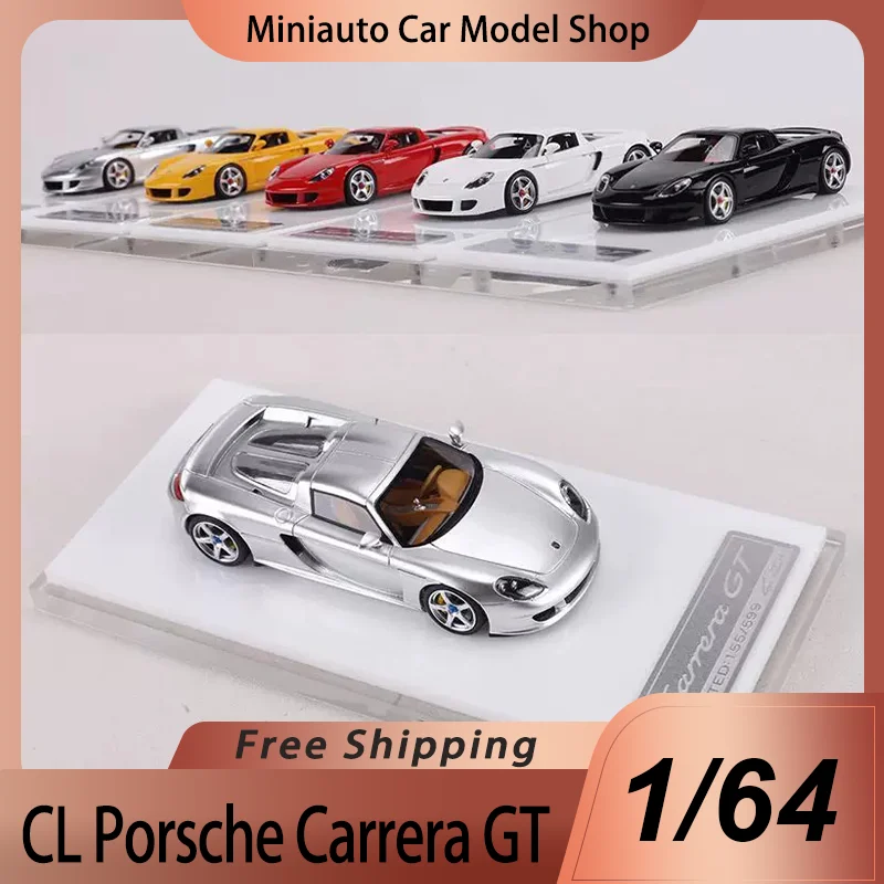 

New In Stock Cars Lounge Cl 1:64 Porsche Carrera Gt Resin Miniature Diecast Model Porsche Carrera Sports Car Model Kids Toy Gift
