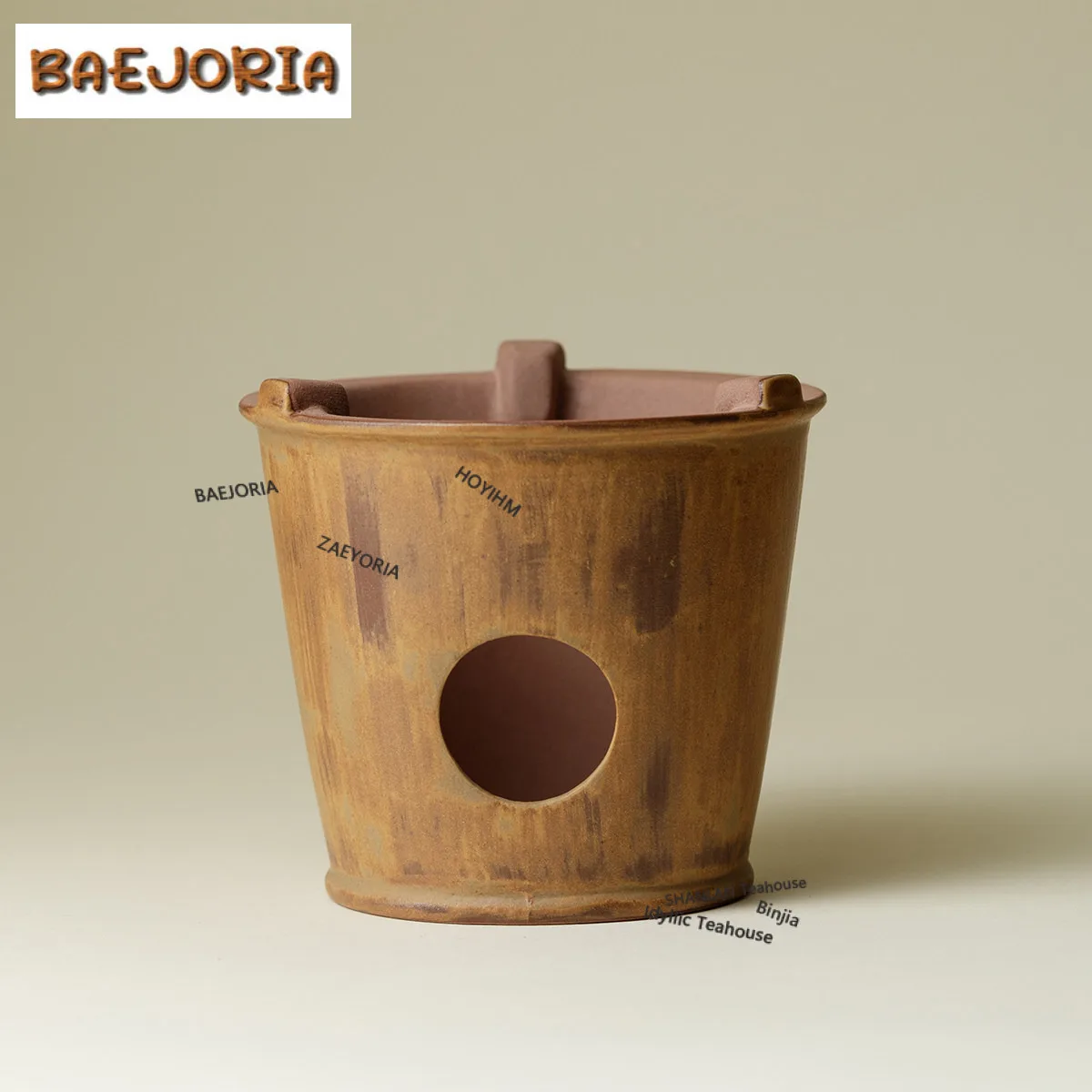 Kiln Fambe Rattan Weaving Tea Warmer Holder Alcohol Burner Stove Kettle Stand Baked Milk Jar Carbon Furnace Cafes Supplies Craft
