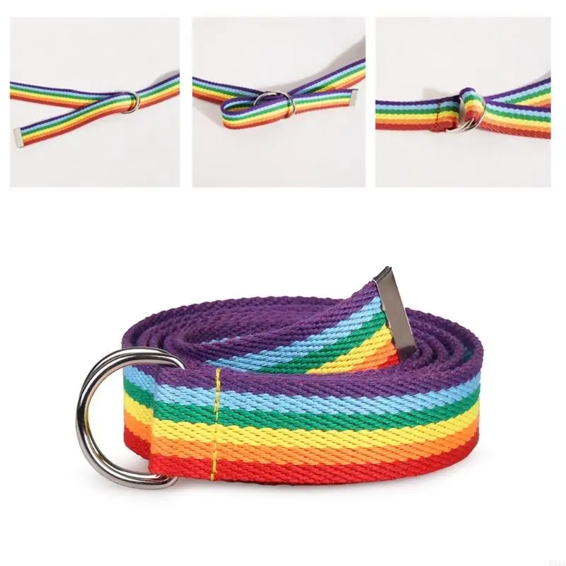 DXAA delicate regenboog taille keten voor kledingstadium dansen voor vrouwelijke meisjes brede riem