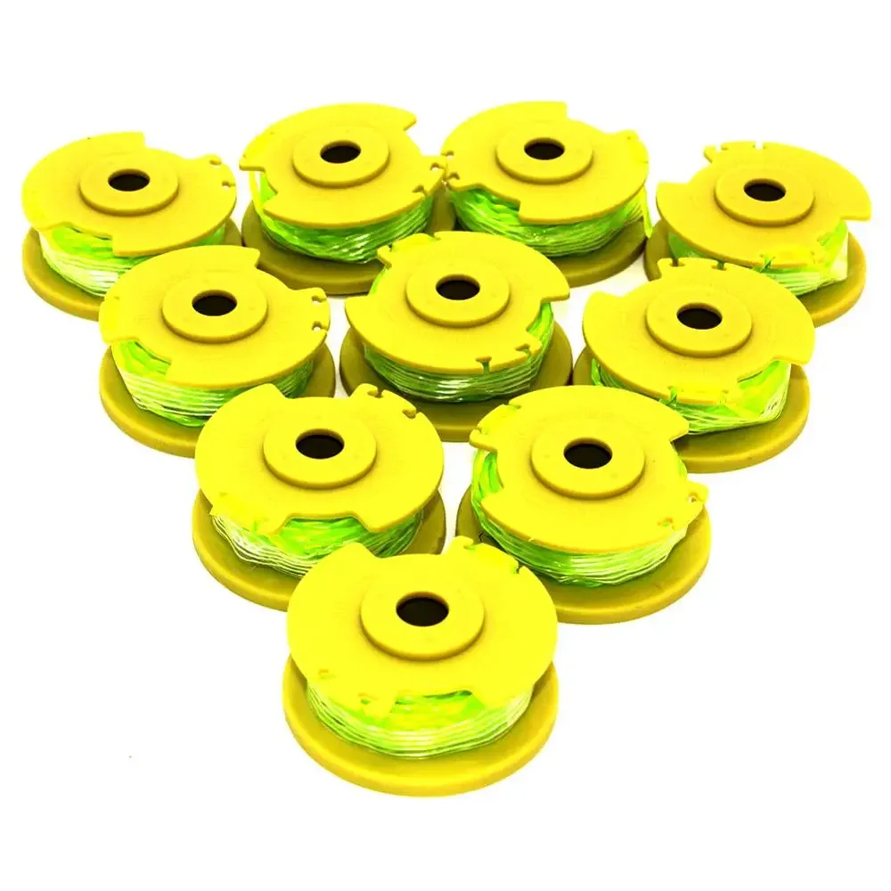 

10pks String Trimmer Spool Line Replaces Ryobi One Plus+ 18V 24V 40V AC80RL3 Cordless Trimmers, Pre-Wound Weed Eater String