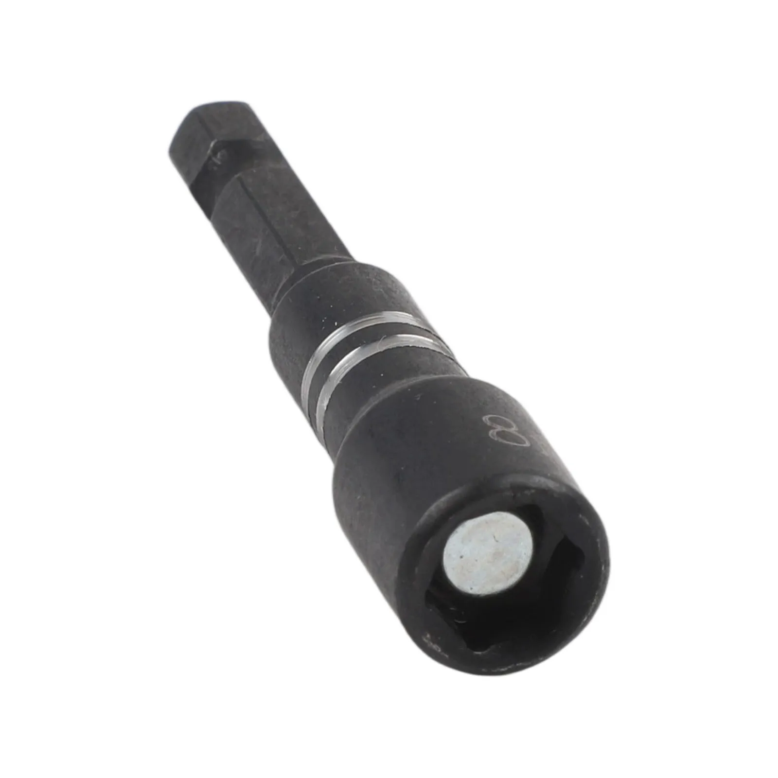10PCS Magnetic Socket Adapter Wrench Set 8mm Nut Driver for Electric and Pneumatic Screwdrivers 1/4 inch Shank Steel Material