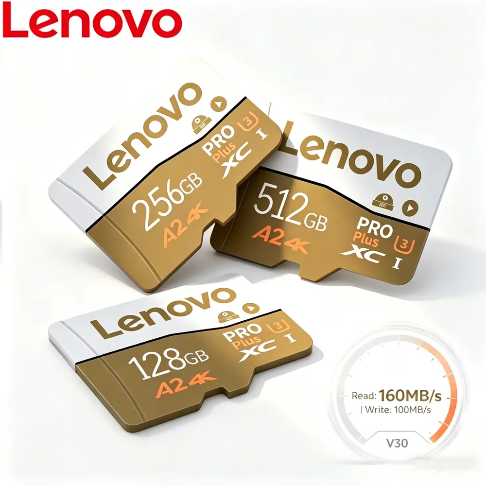 Lenovo Hot Sale Extreme Pro Micro SD Card Class10 High-Speed Memory Card V60 U3 4K TF Card Multiple Sizes for Camera Phone Drone