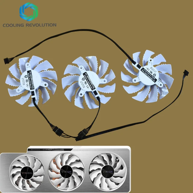 New for GIGABYTE GeForce RTX 3080 Ti RTX 3090 Vision OC 3X GV-N308TVISION  GV-N3090VISION GPU Graphics Card Cooling Fan