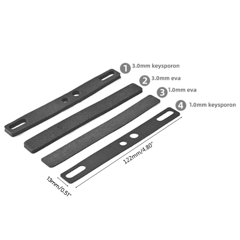 4PCS Spacebar Sound Insulation Cotton Foam For Mechanical Keyboard 6.25 7U Space