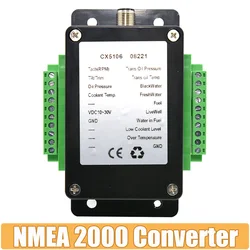 NMEA 2000 Converter Box Converter Sensor Signal To Sensor 5Pin NMEA2000 Connector Adapter Converter