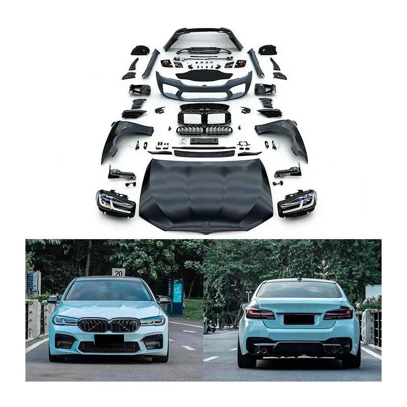 

For F10 to G30 LCI 2022 M5 Body Kit Upgrade Aftermarket Bolt-On Accessories