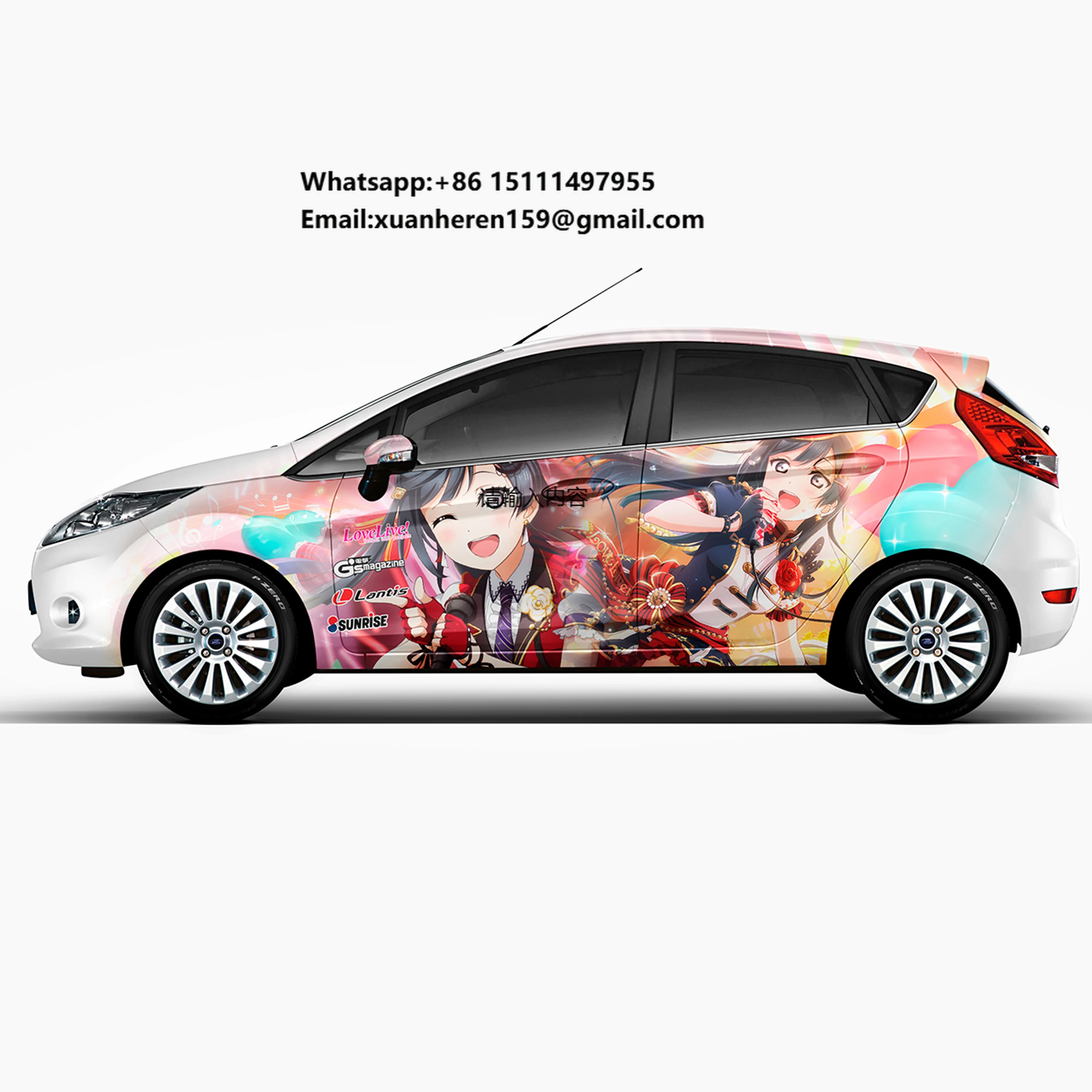 

Оптовая продажа Love Live! Виниловая пленка для автомобиля School Idol Project Anime Car Decal Wrap 01, универсальный размер, заводская цена