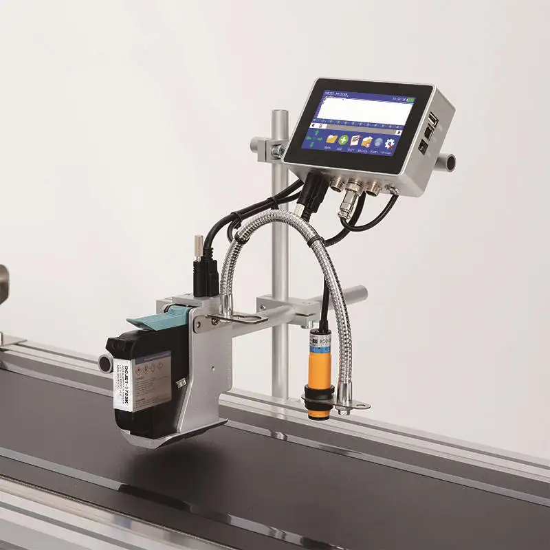 Stampante a getto d'inchiostro online multilingue di alta qualità Marcatura di etichette digitali Codifica del numero di lotto della data