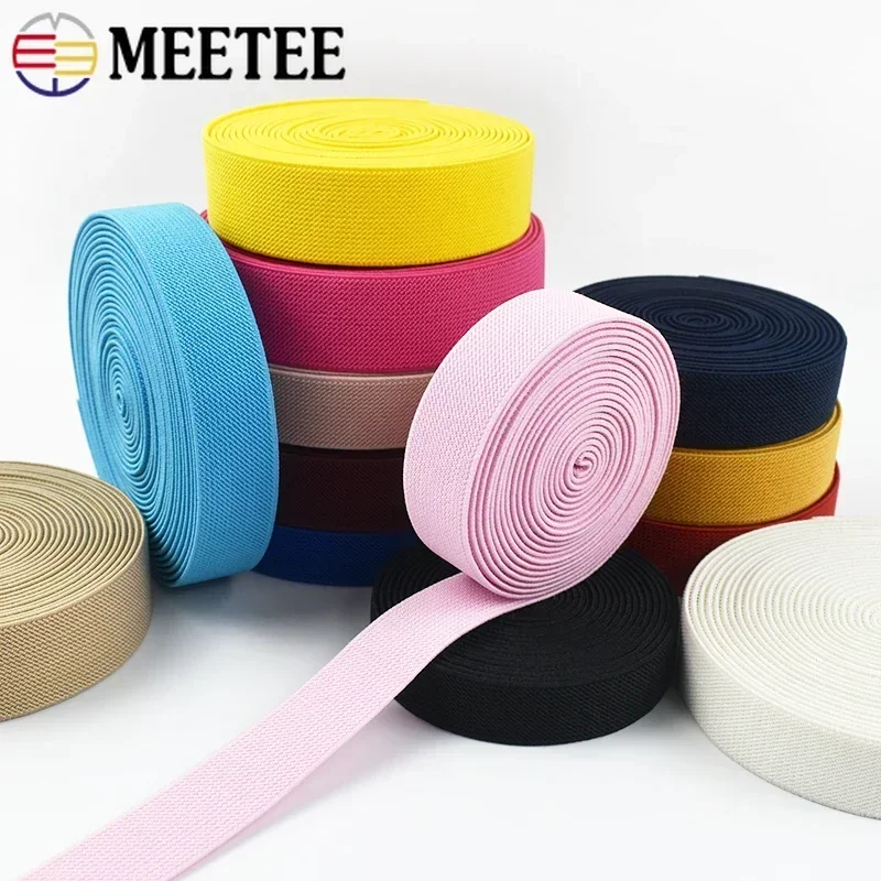 5/10Meters 15mm Sewing Elastic Band Bags Underwear Pants Stretch Webbing Ribbon Tapes Trousers Rubber Bands DIY Accessories