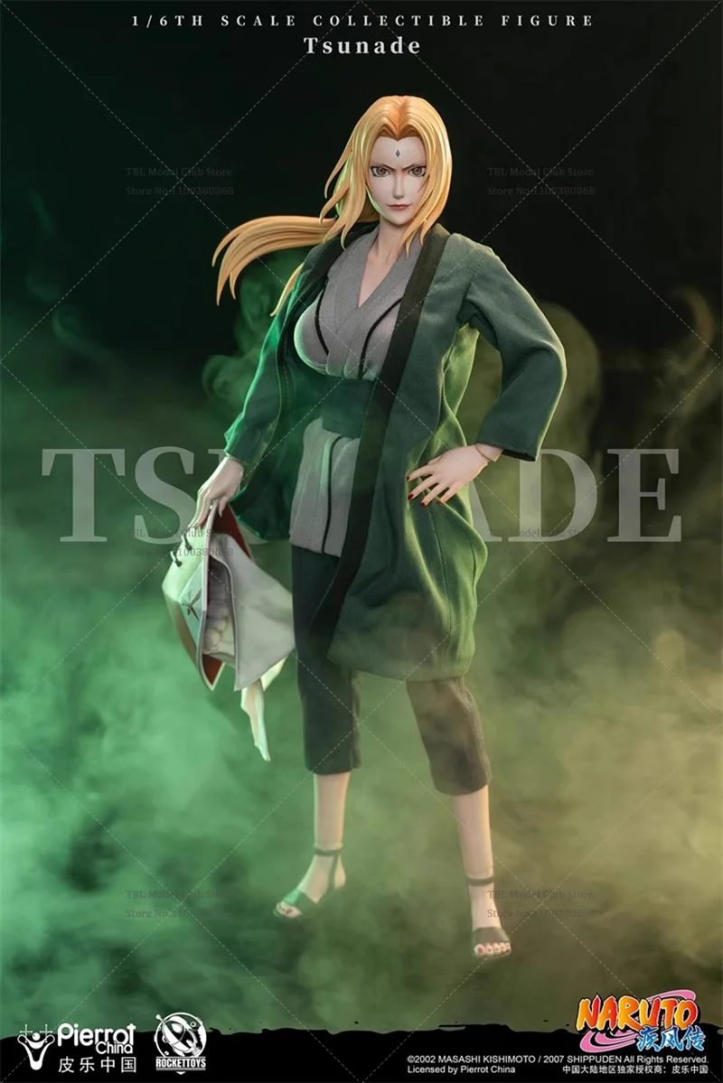 In Stock RocketToy  ROC-009 1/6  Scale Naruto Shippūden Tsunade Konohamura Kunoichi 12-inch Full Set Action Figure Soldier Toys