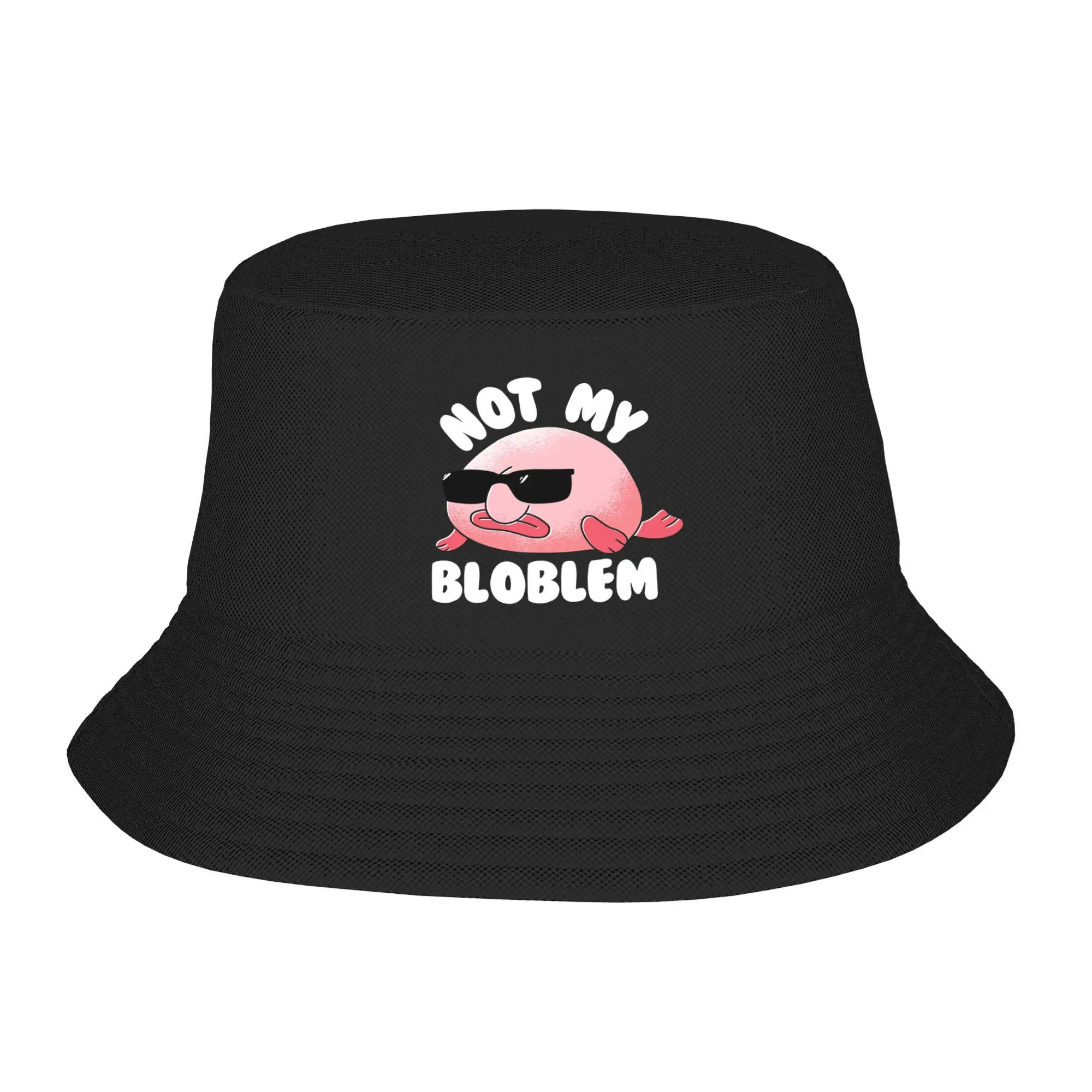 

Blobfish Not My Bloblem Not My Problem Панама Боб Шляпы На открытом воздухе Двусторонние для лета Пляжная рыбалка Рыбацкие шапки