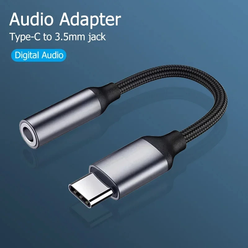 USB C to 3.5mm Headphone Jack Adapter Aux Audio Cable For Samsung Huawei Xiaomi iPad Pro iPhone OnePlus
