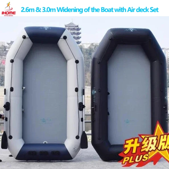 New 0.9mm Thickened PVC Wear Resistance Widen Inflatable Fishing  Boat for Water Sports 2.6~3.0m Widen Fishing Platform Set