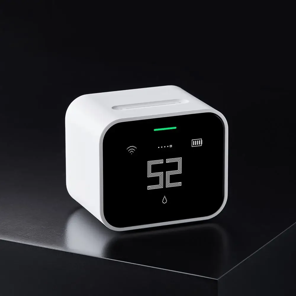 Imagem -03 - Qingping Detector de ar Lite Retina Toque Tela Ips Operação Toque Pm2.5 mi Casa App Controle Monitor ar Trabalho com Apple Homekit