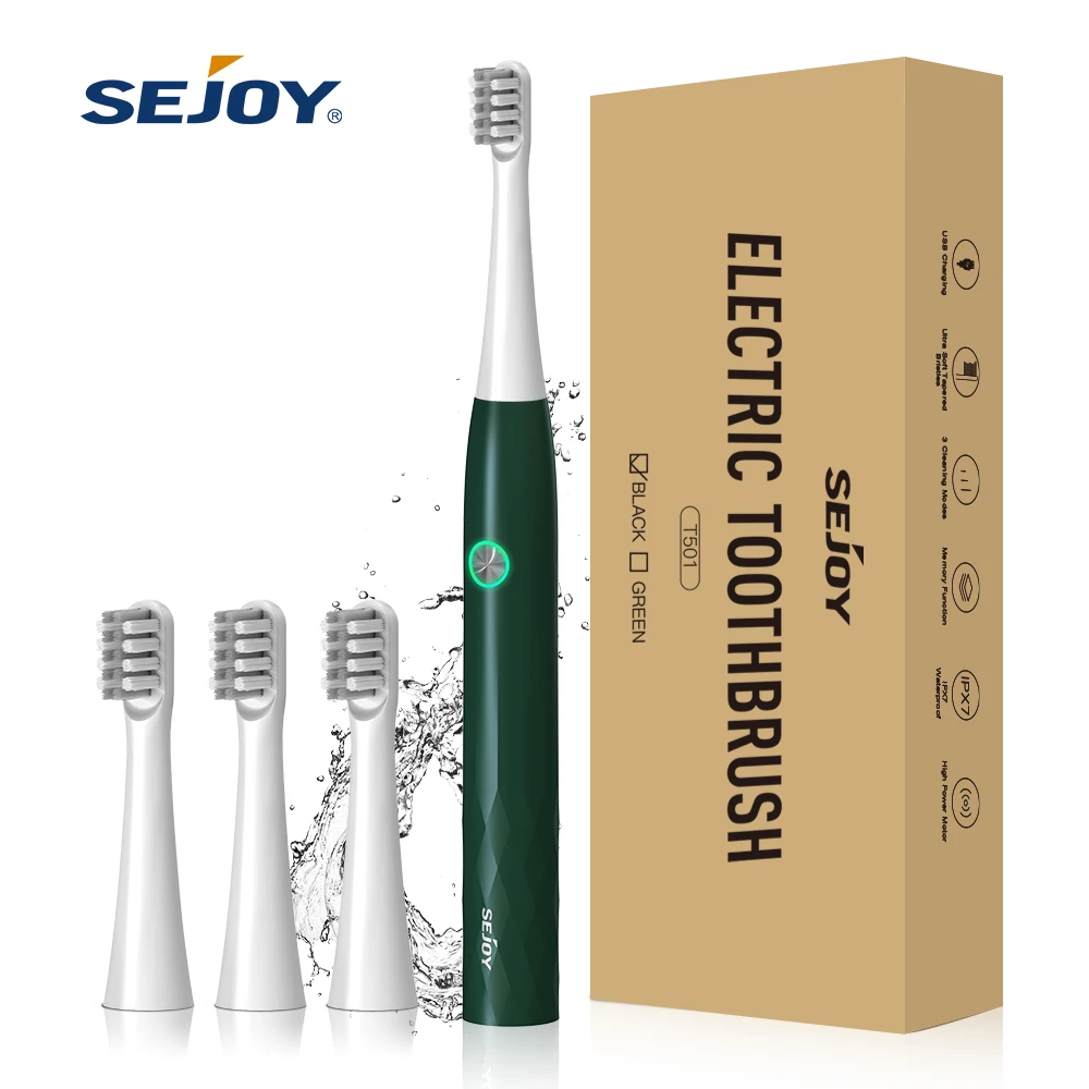 

Electric Ultrasonic Toothbrush 3 Speed Mode Home Soft Hair USB Charging Waterproof Adult Tooth Cleaner Automatic Couple Set