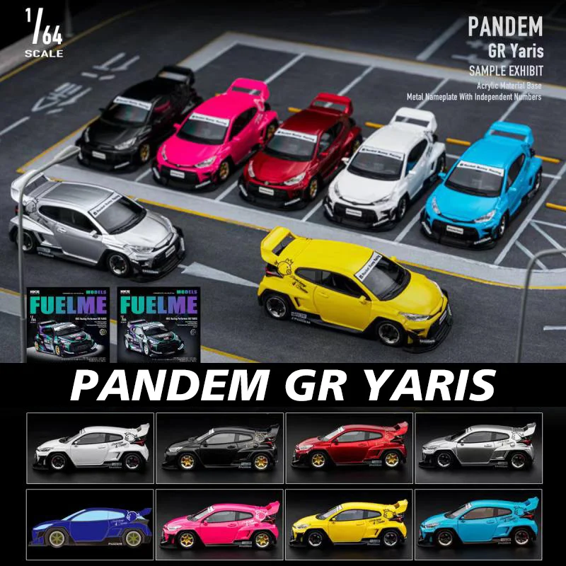 

FuelMe 1:64 Pandem GR Yaris Resin Diorama Car Model Collection Miniature Carros Toys In Stock