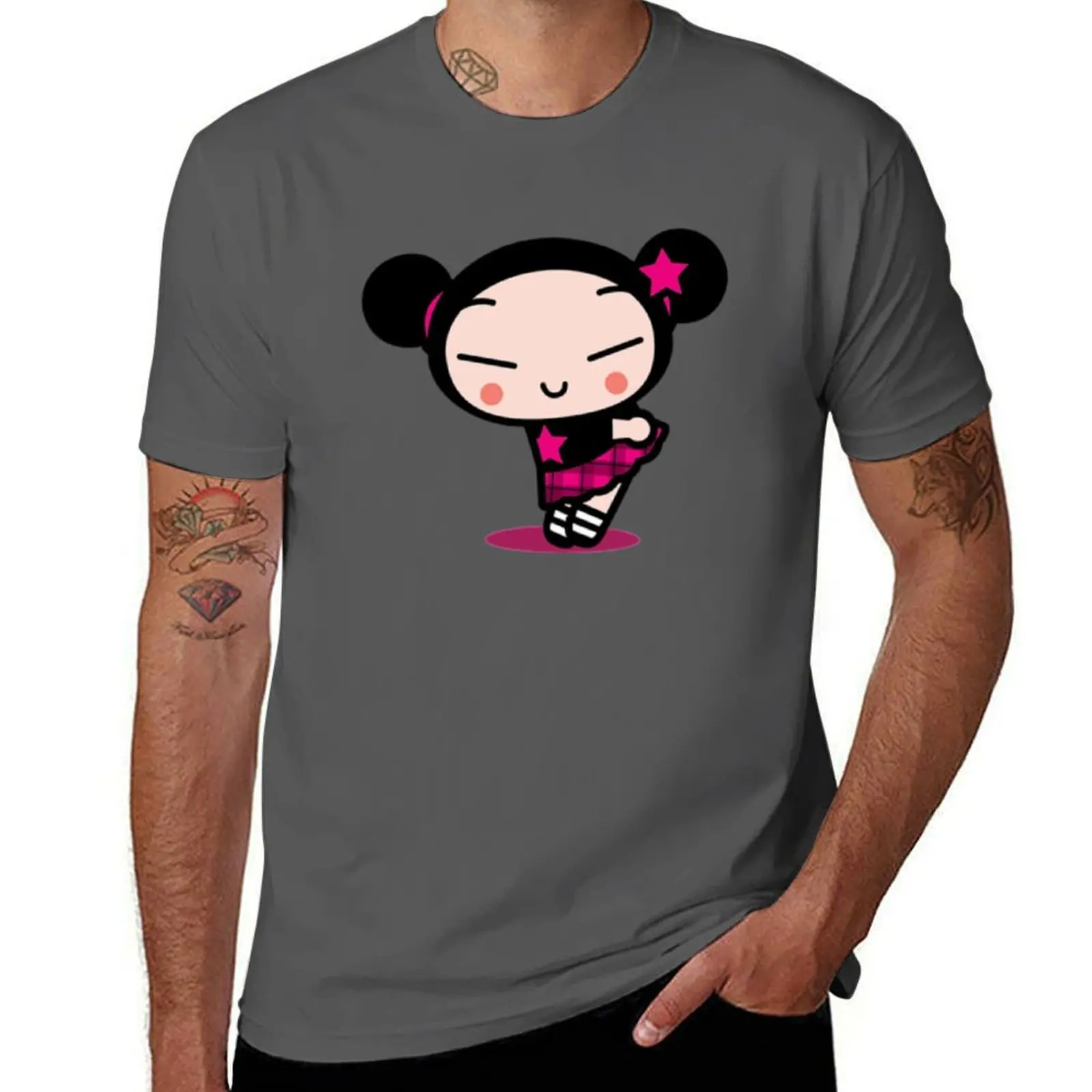 

pucca T-Shirt Casual Simple Design Short Sleeve Shirt