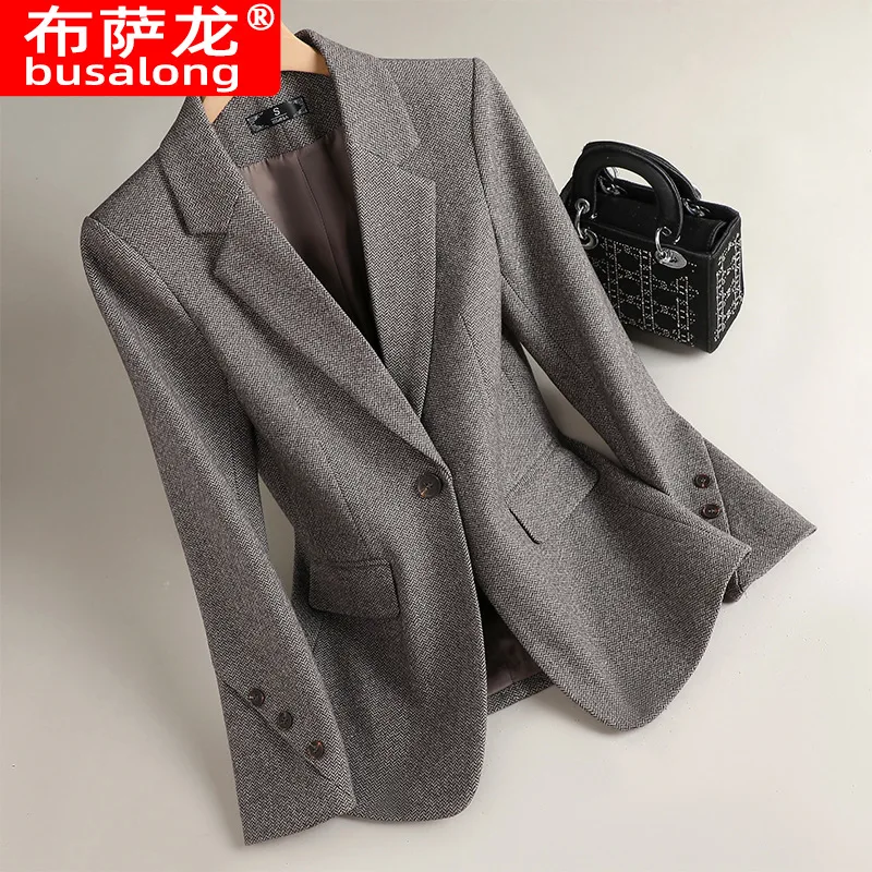 

Новый стильный модный костюм, повседневный женский профессиональный пиджак с длинными рукавами, официальная куртка, рабочая одежда8637