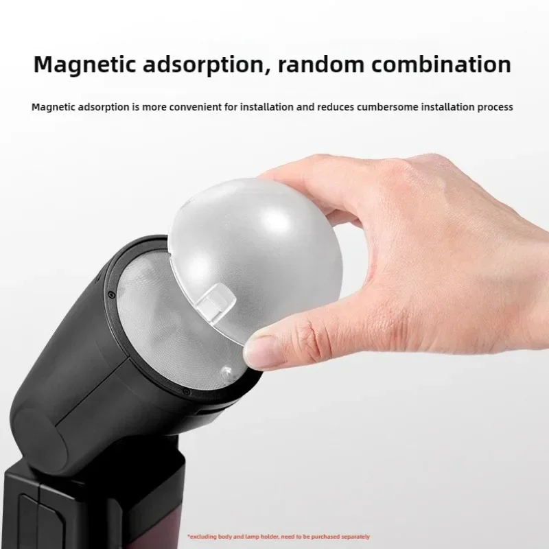 AK-R11 قبة الناشر استبدال لينة ومشرقة تأثير الضوء المغناطيسي قبة الناشر الامتزاز رأس فلاش مستدير ل V1/S-R2