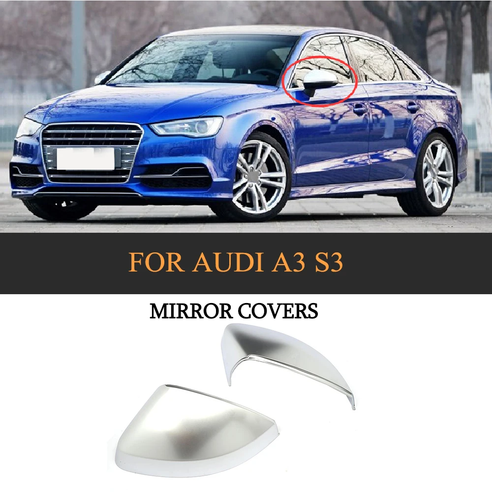 ABS Replacement Auto Side Mirror Covers Cap For Audi A3 2014-2018 Without Side Assist