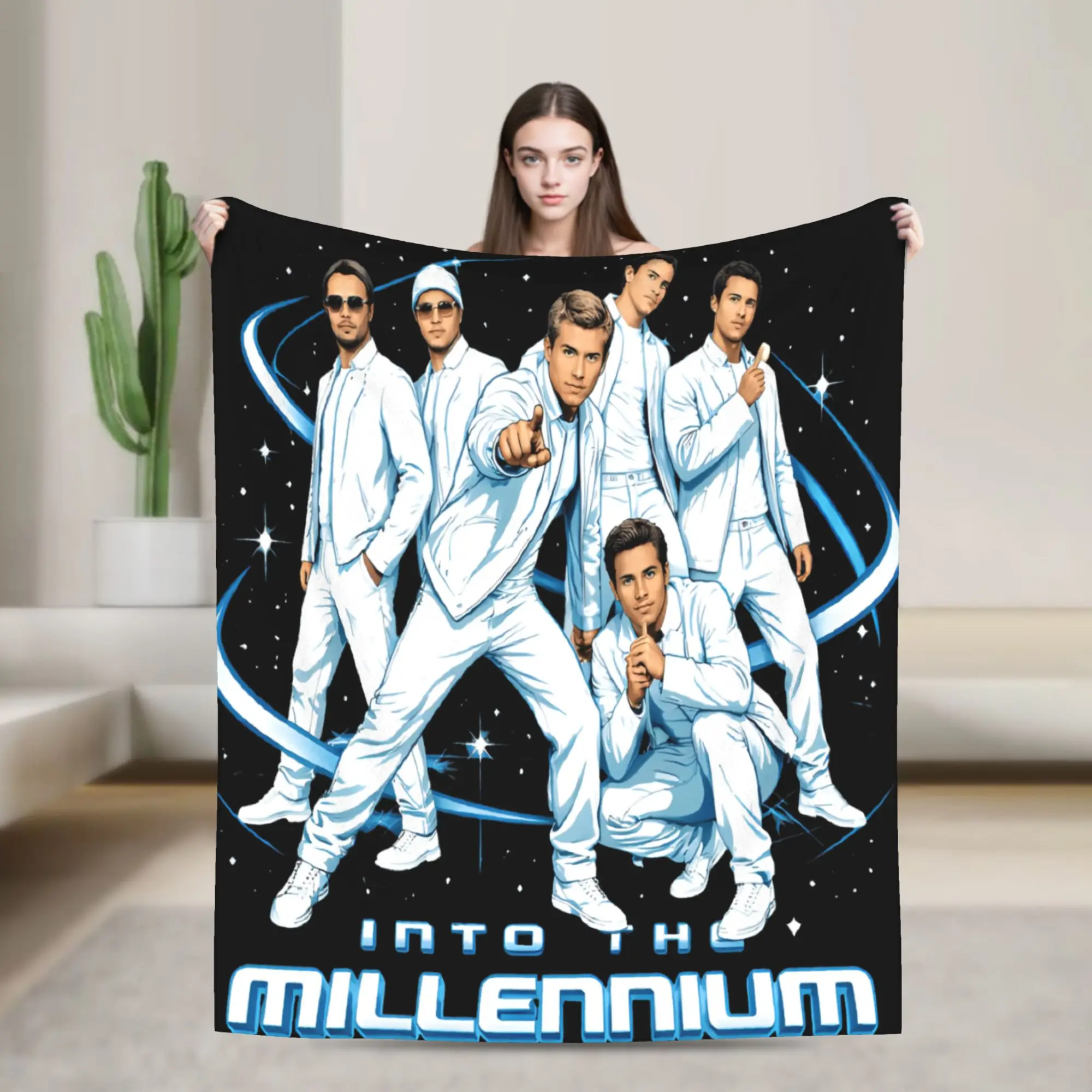 Backstreets Into The Millenniums Tour Boy Coral Fleece Plush Throw Blanket Blanket for Bedding Bedroom Warm Bed Rug
