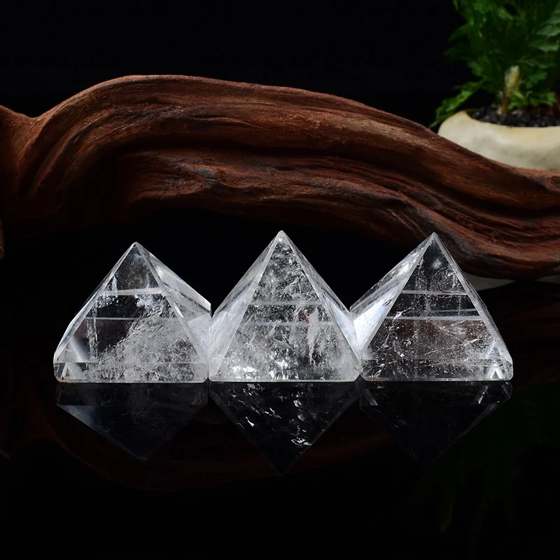 Natural Crystal Point Clear quartz Pyramid Healing Obelisk Yellow Quartz Wand Beautiful Ornament for Home Decor Energy Stone