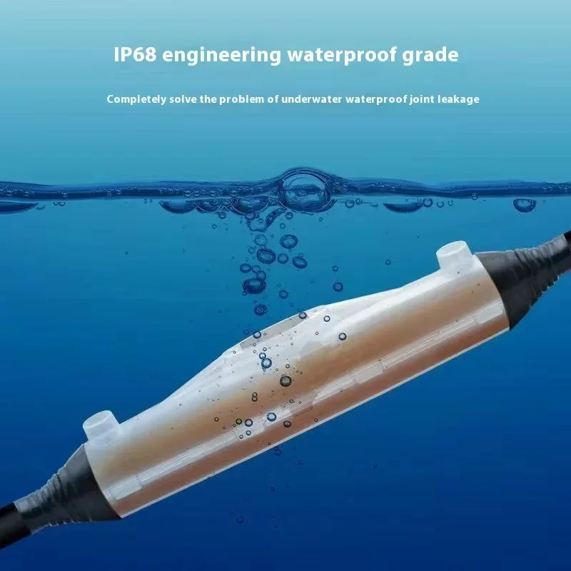 Outdoor 1kv Glue Filled Waterproof Junction Box IP68 Street Lamp Buried Submersible Pump Underwater Wire Waterproof Junction Box