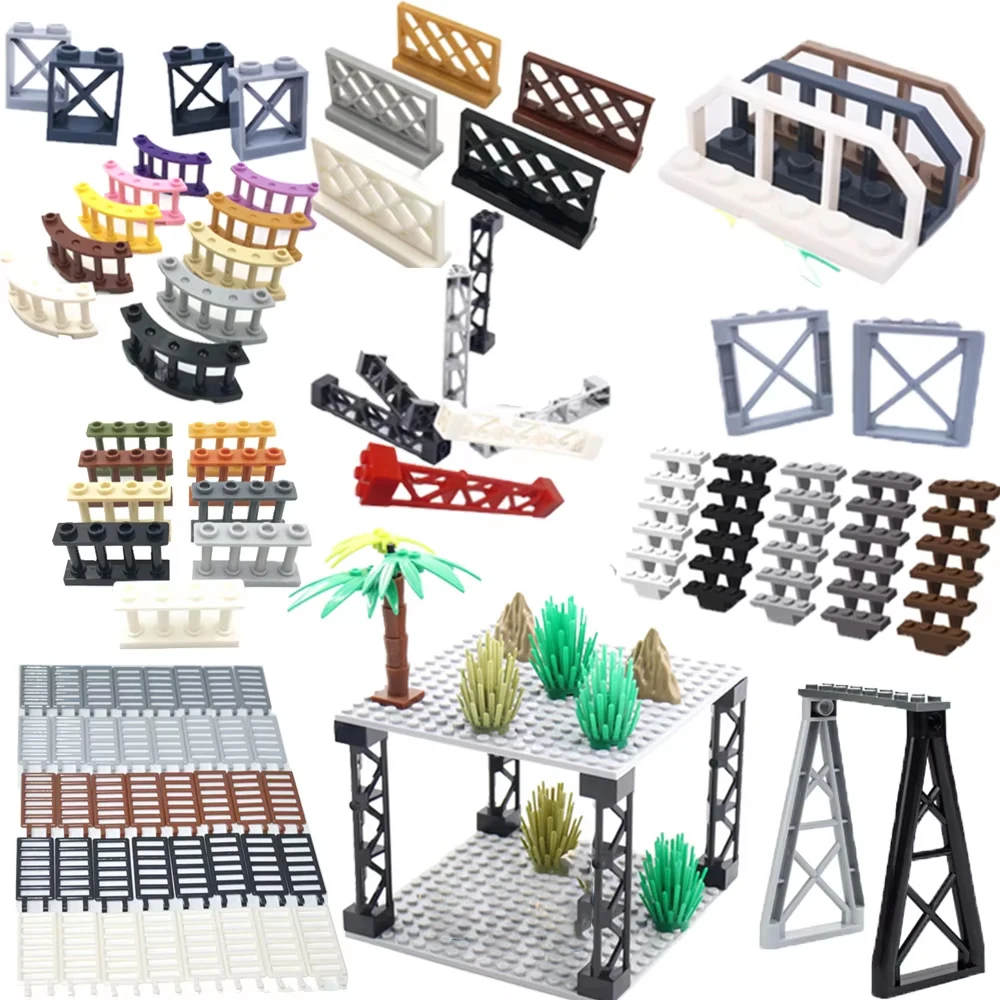 Аксессуары MOC, строительные блоки, детали City House, совместимые 64448 64449 95347 6583 30134 60592 3185 30056 15332 6020, детские игрушки