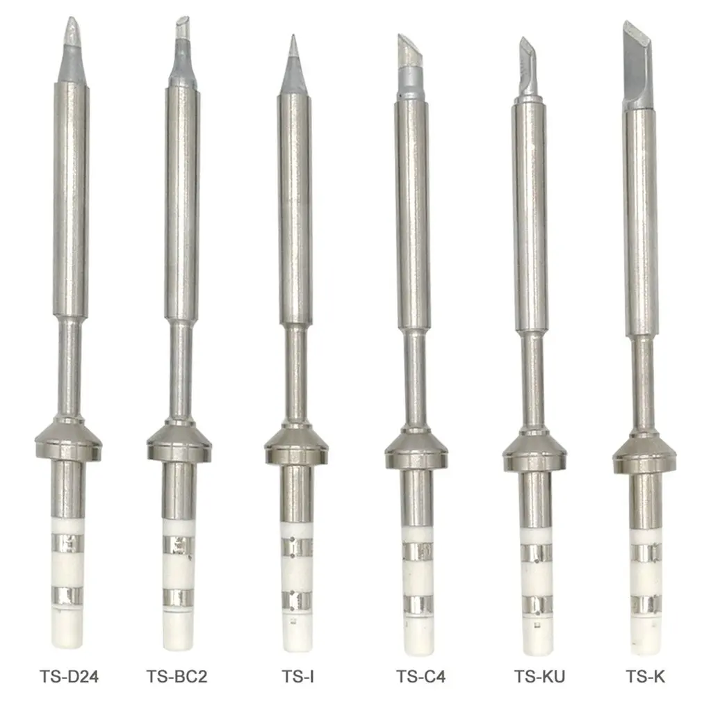 TS100 Mini Digital ferro de solda ponta, substituição Bit cabeça, sem chumbo, entrega rápida, B2, BC2, C4, D24 K eu Ku, ILS, C1