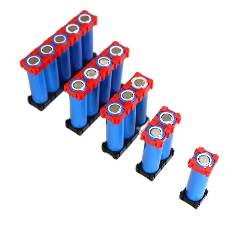 50 Pieces 18650 1P Lithium Battery Holder Safety Anti Vibration Cylindrical Cell Plastic Bracket