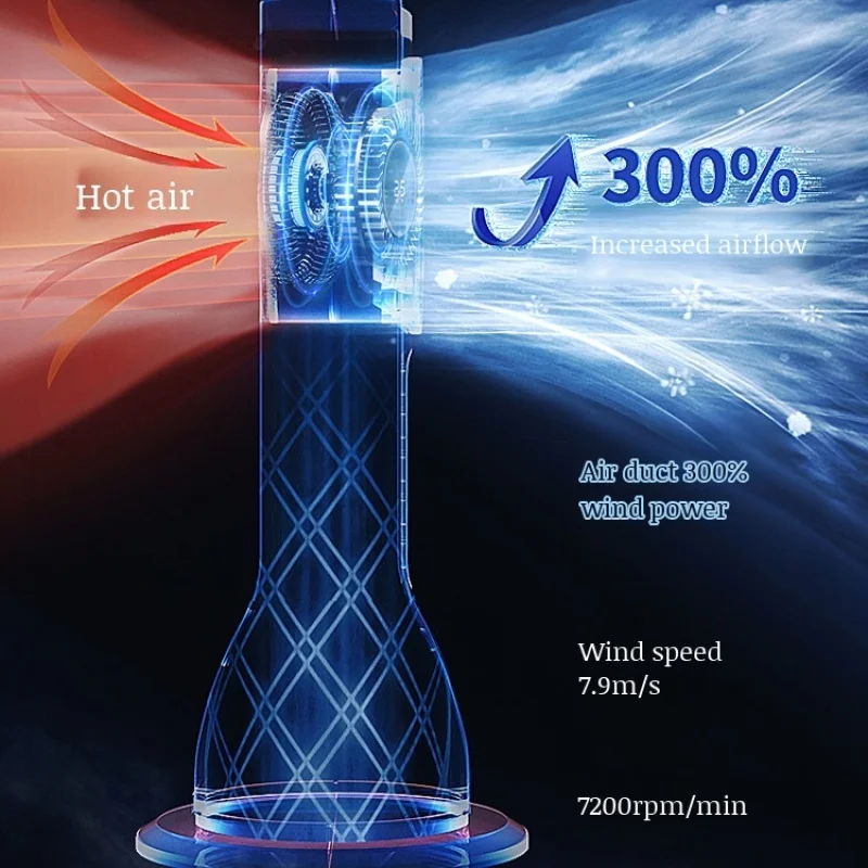 Home Silent Desktop Cooling Fan USB Charging Humidification Energy Saving Air Conditioning Fan