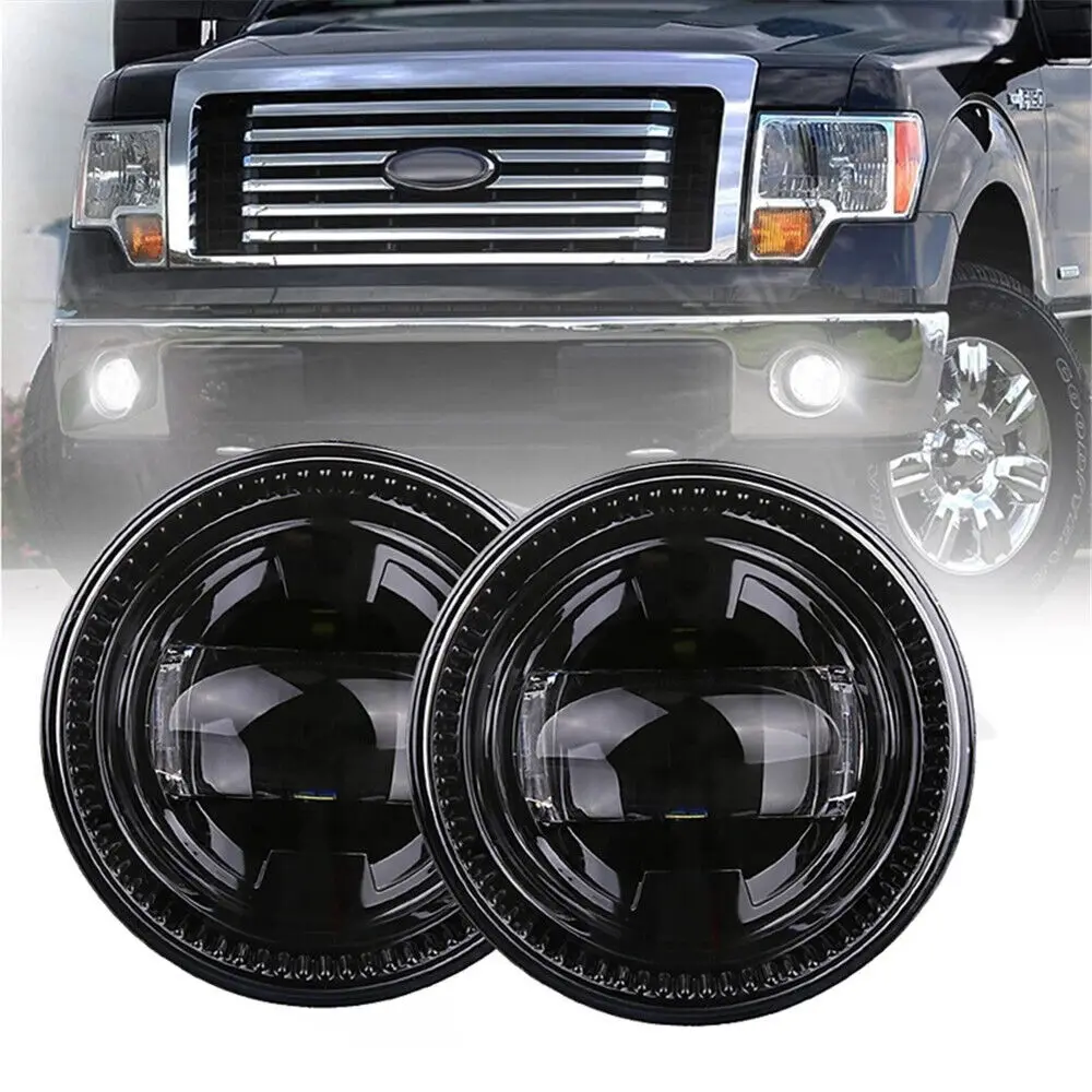 Round LED Fog Lights Bumper Lamps For Ford F150 Morimoto 2009-2014 LED Fog Lamp 2400 Lumens Direct Fit