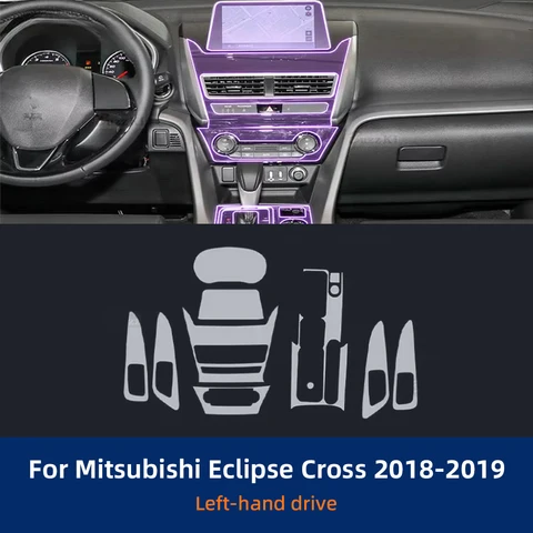 Для Mitsubishi Eclipse Cross 2018-2019 навигационный экран коробки передач автомобильный интерьер защитная пленка из ТПУ наклейка против царапин