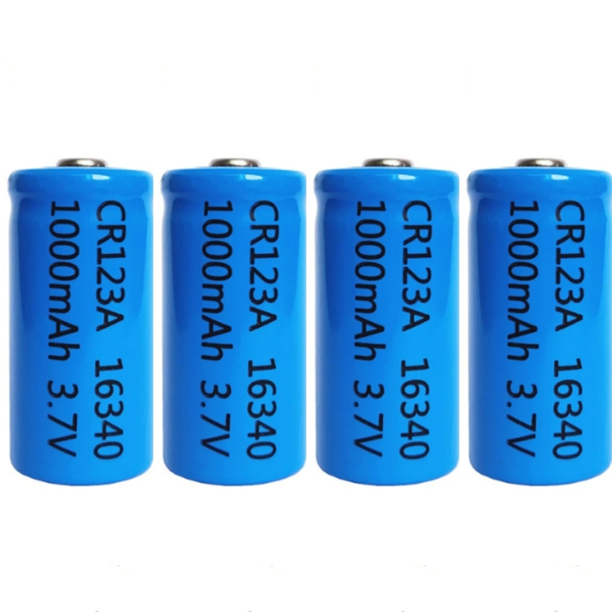 4pcs/lot 3.7V 1000mAh Lithium Li-ion 16340 Battery CR123A Rechargeable Batteries 3.7V CR123 for Laser Pen LED Flashlight Cell