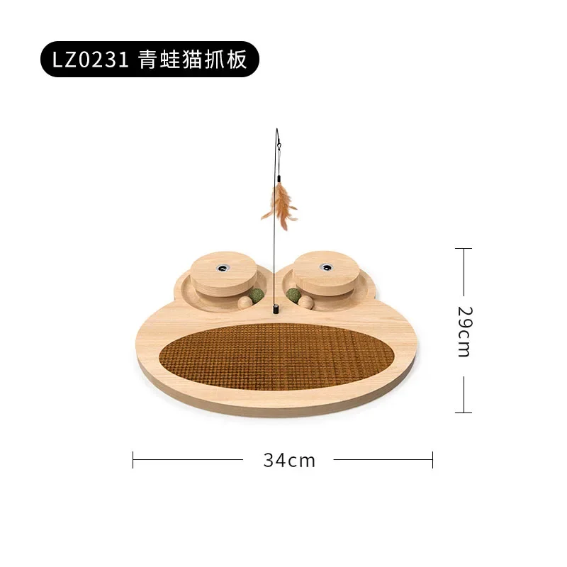 Sisal cat scratch plate wear-resistant non-dander cat litter round claw plate self-hi destuffing cat supplies scratch resistant