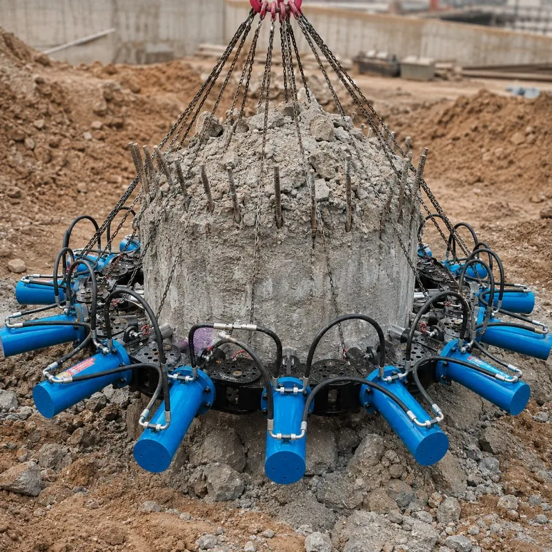 Hydraulic Pile Head Breaker Concrete Pile Cutter for High Rise Building Foundation Large Diameter Pile Customized