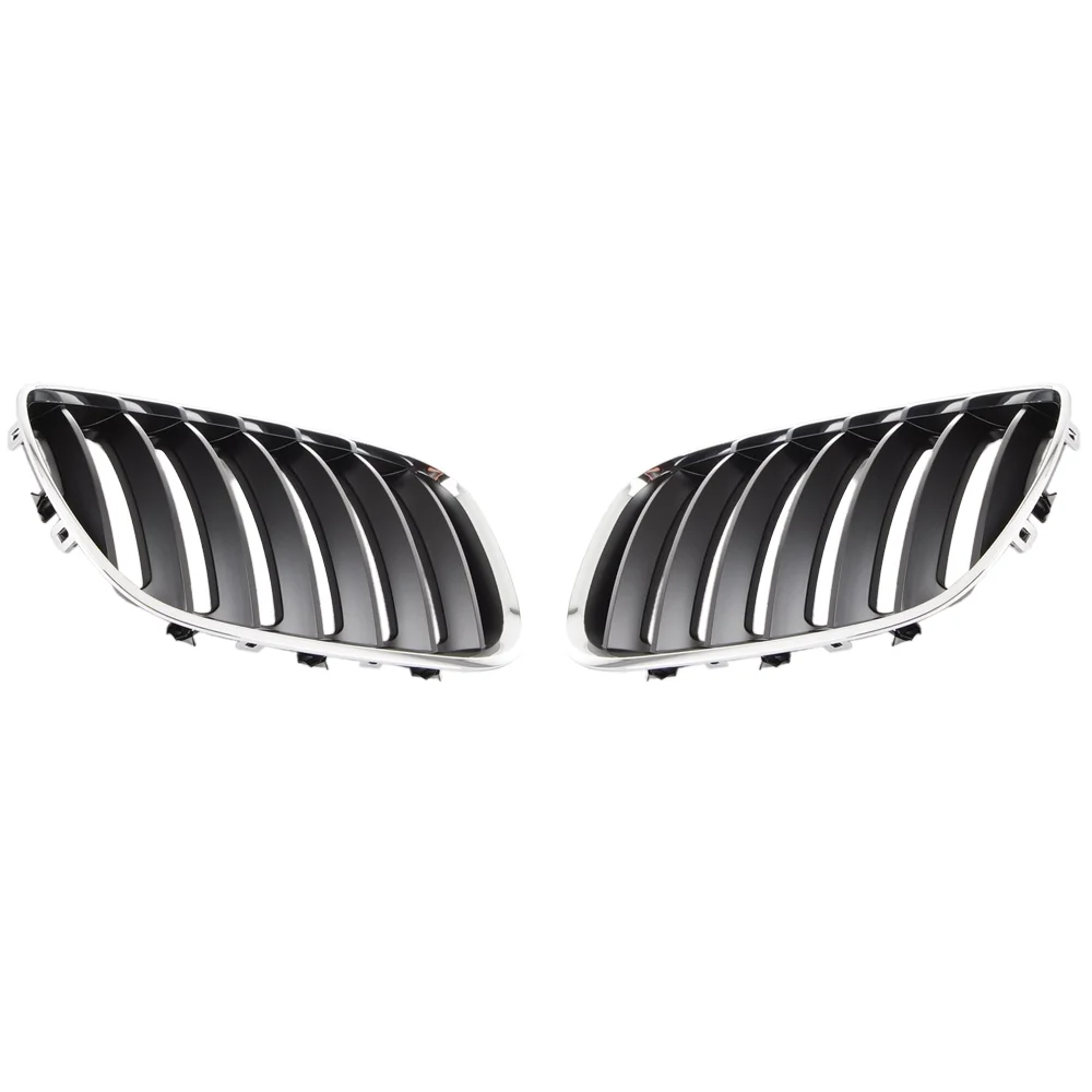 Auto Grilles No Rough Edge Easy to Install Black Car Front Hood Grill 51137113733 51137113734 for BMW X5 E53 04-06