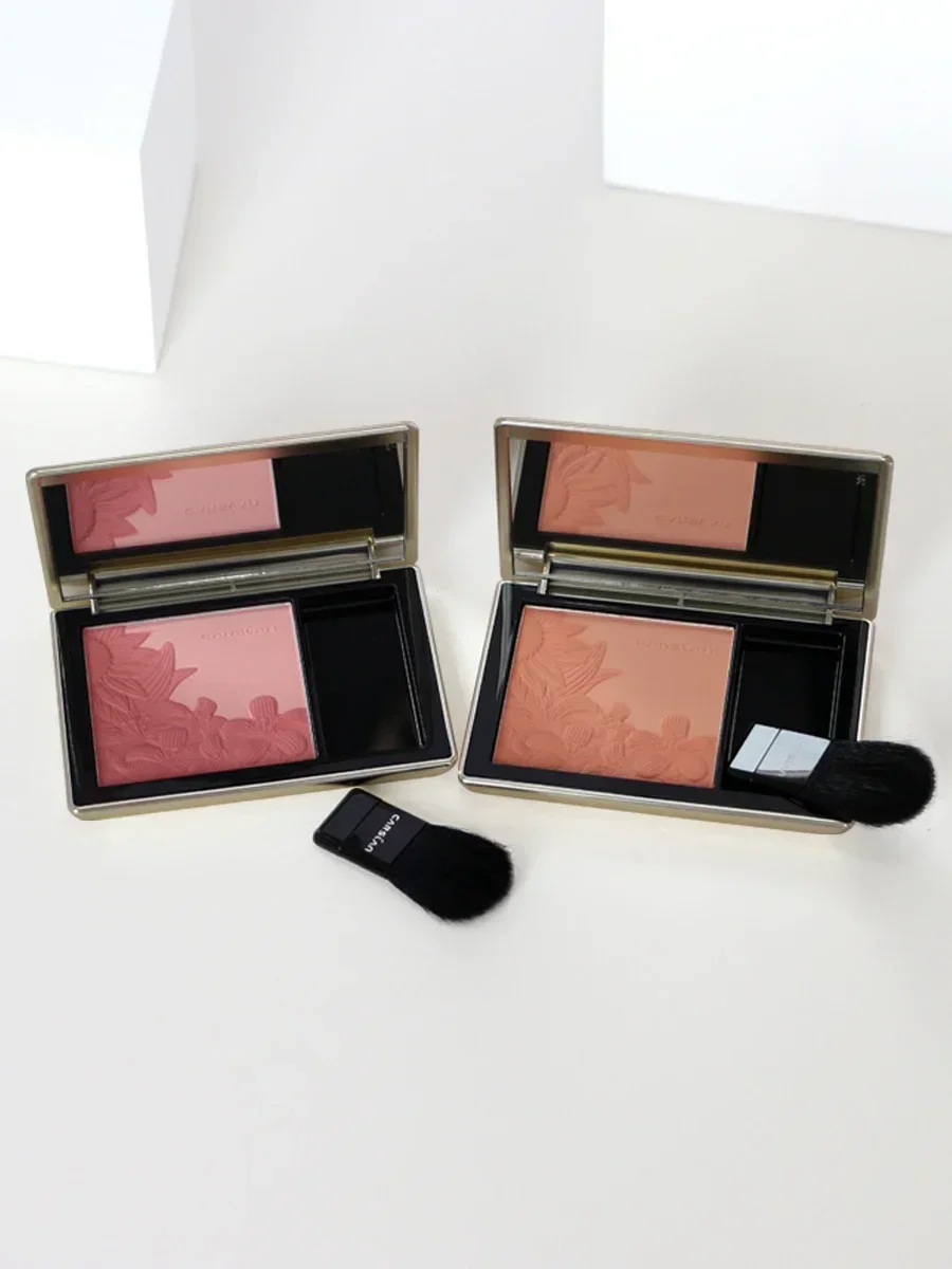 CARSLAN Dual Color Mousse Reliëf Blush Wang Gezicht Blusher Poeder Matte Langdurige Natuurlijke Contouren Rouge Make-Up Cosmetica