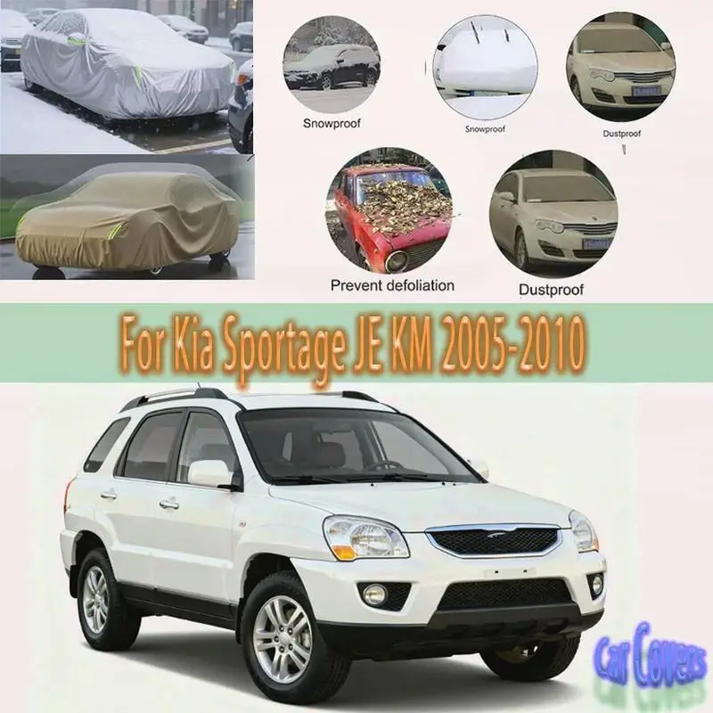 For Kia Sportage Outdoor Protection Waterproof Dustproof Full Sunshade for 2005-2010 Models Car Covers