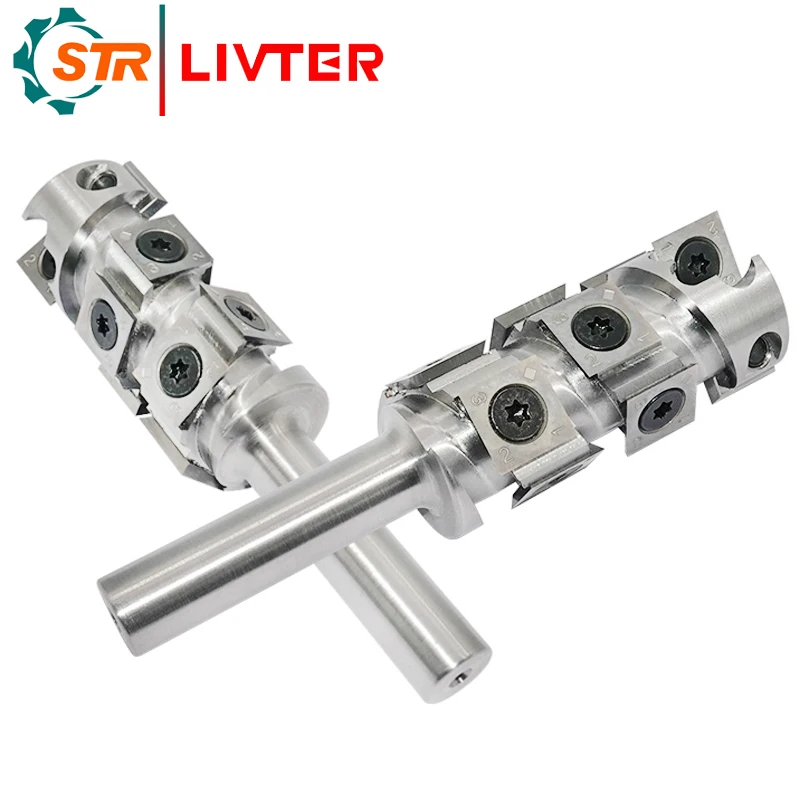 Woodworking discarded spiral knife bottom cleaning T-type knife hanging gong carving trimming machine slotting tool