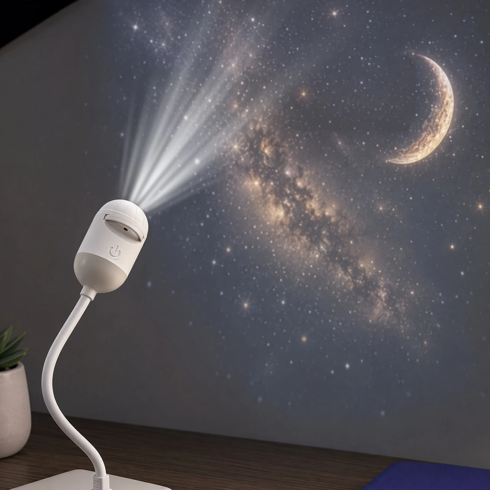 HD Galaxy Star Projector Night Light with Films USB Plug and Play Starry Sky Projector Ceiling Light Atmosphere Lamp for Bedroom