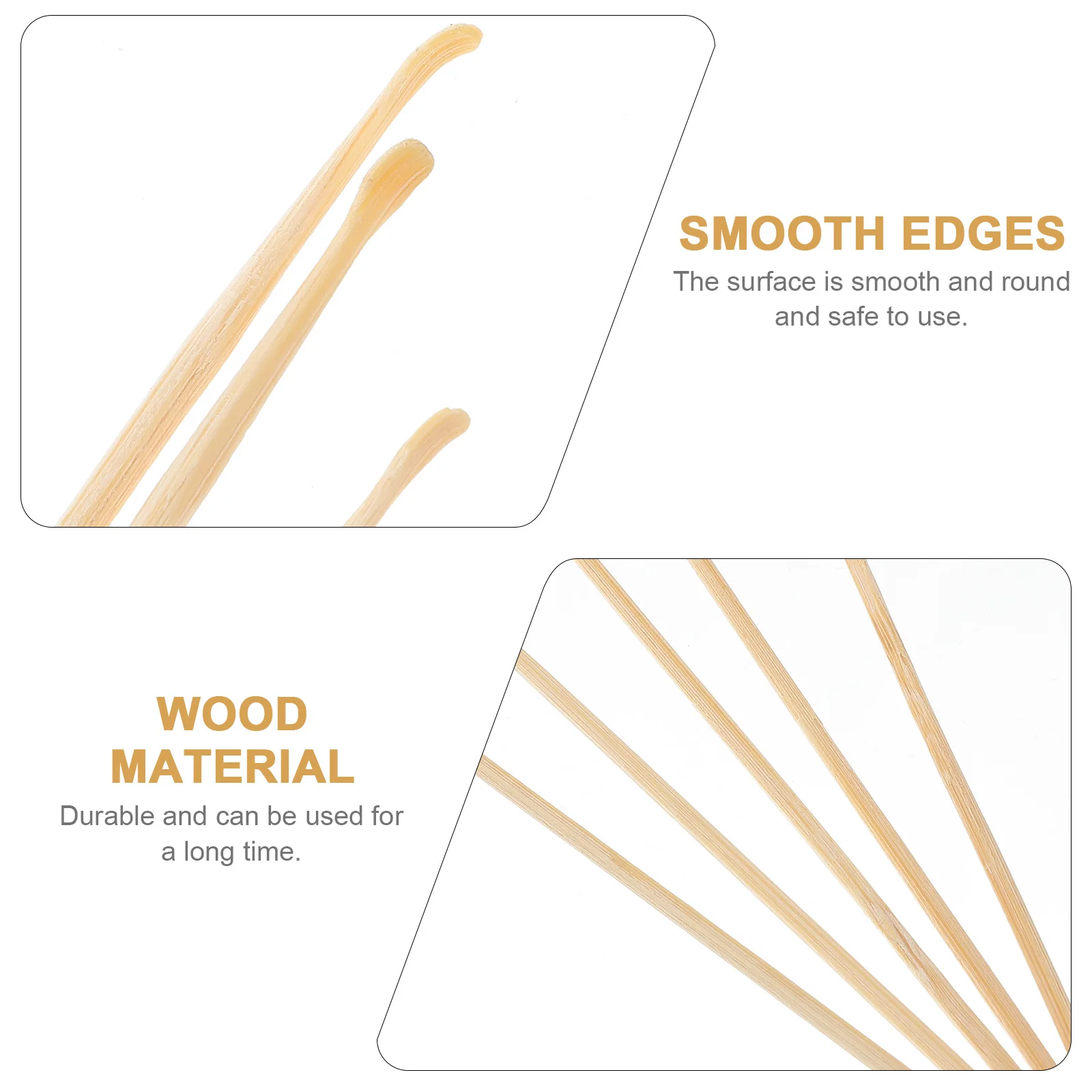 

5pcs Ear Cleaning Tool Bamboo Durable Smooth Grip Removal Tools Wooden Scooper Safe Home Hospital Use