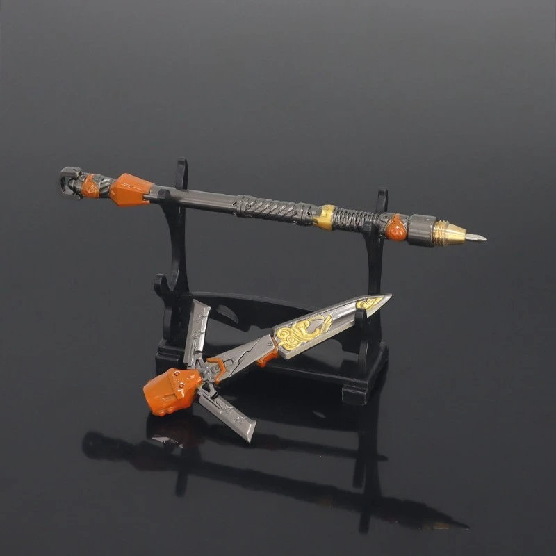 20 سنتيمتر/7.87in APEX بطل الطرفية شخصية القرطاسية فالكيري توقيع قلم محايد اللون نموذج معدني ألعاب إبداعية أسلحة السيف