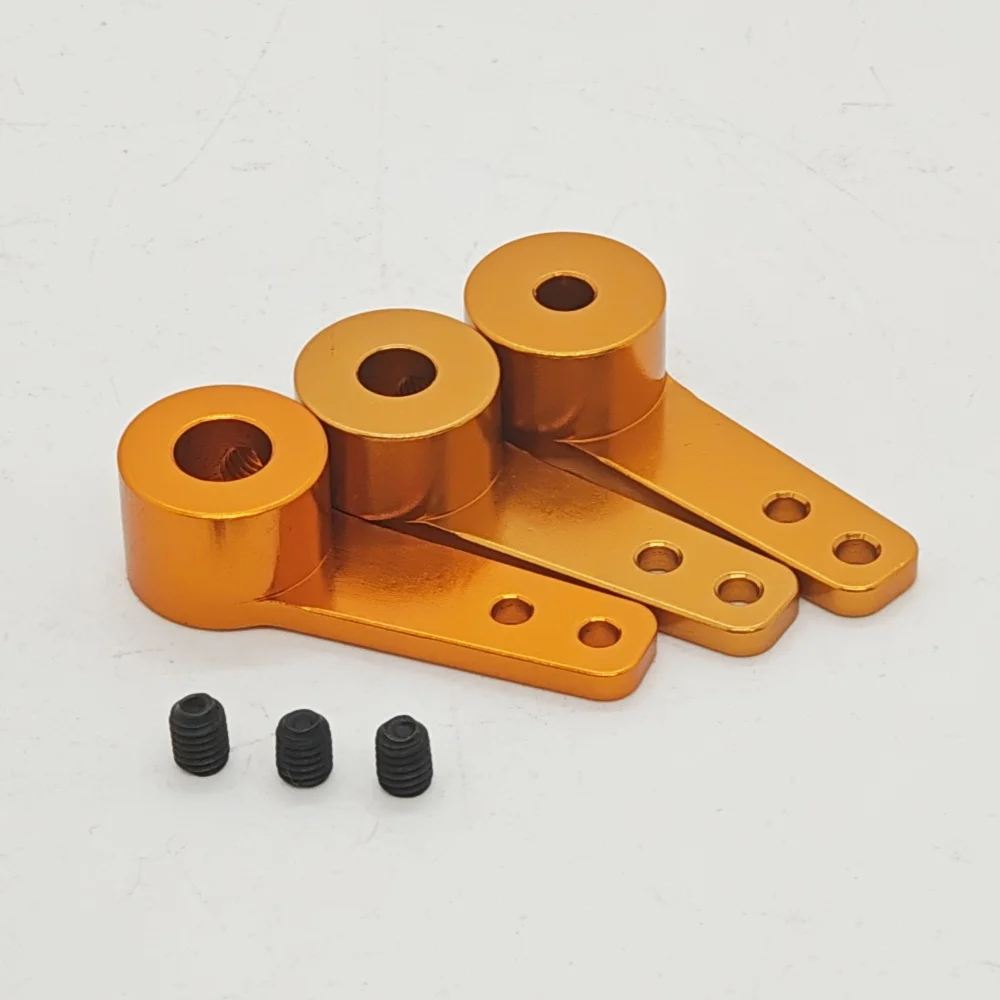 1 stücke Aluminium Legierung Lenkung Arm Lenkung Stick Servo Arm Exzentrische Rad Kurbel Verknüpfung M1.5 Schlüssel M3 Schraube für RC auto Roboter