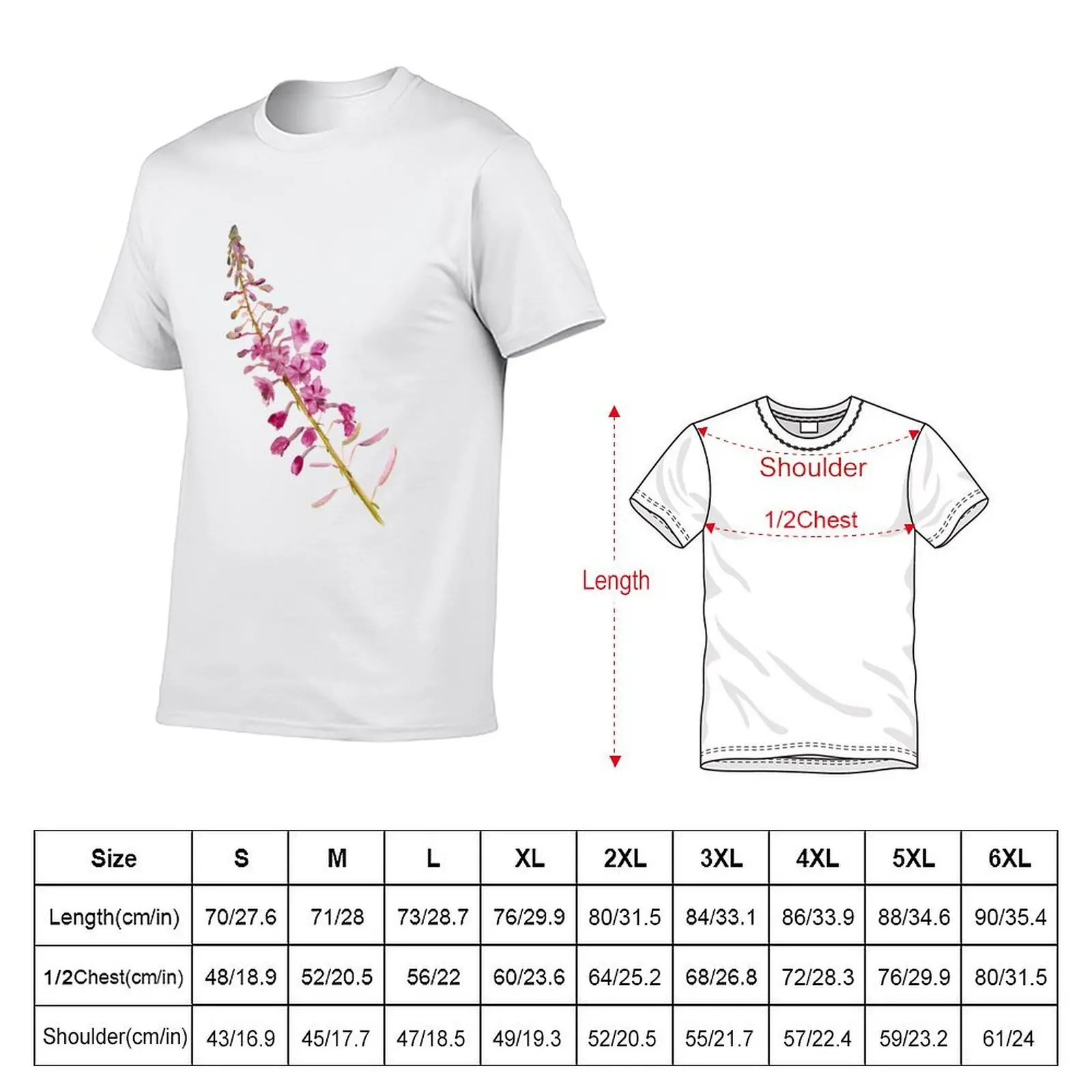 Flowers of fireweed T-Shirt vintage clothes customs mens big and tall t shirts