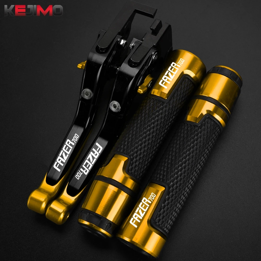 

7/8"22MM Hand Grips Handlebar Ends Motorcycle Accessory For Yamaha FAZER 700 FAZER700 1986-1987 Adjustable Brake Clutch Lever
