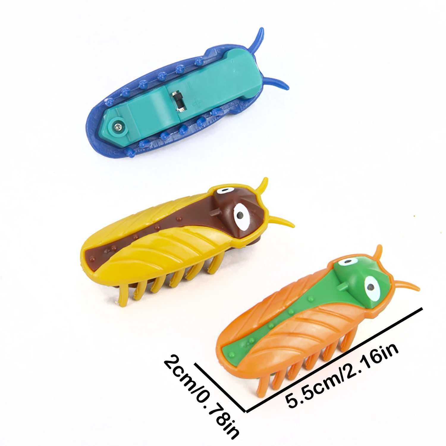 Trick, prank, electric toothbrush bug, micro jumping bug, mechanical competition, entertainment, cat teasing toy, random color