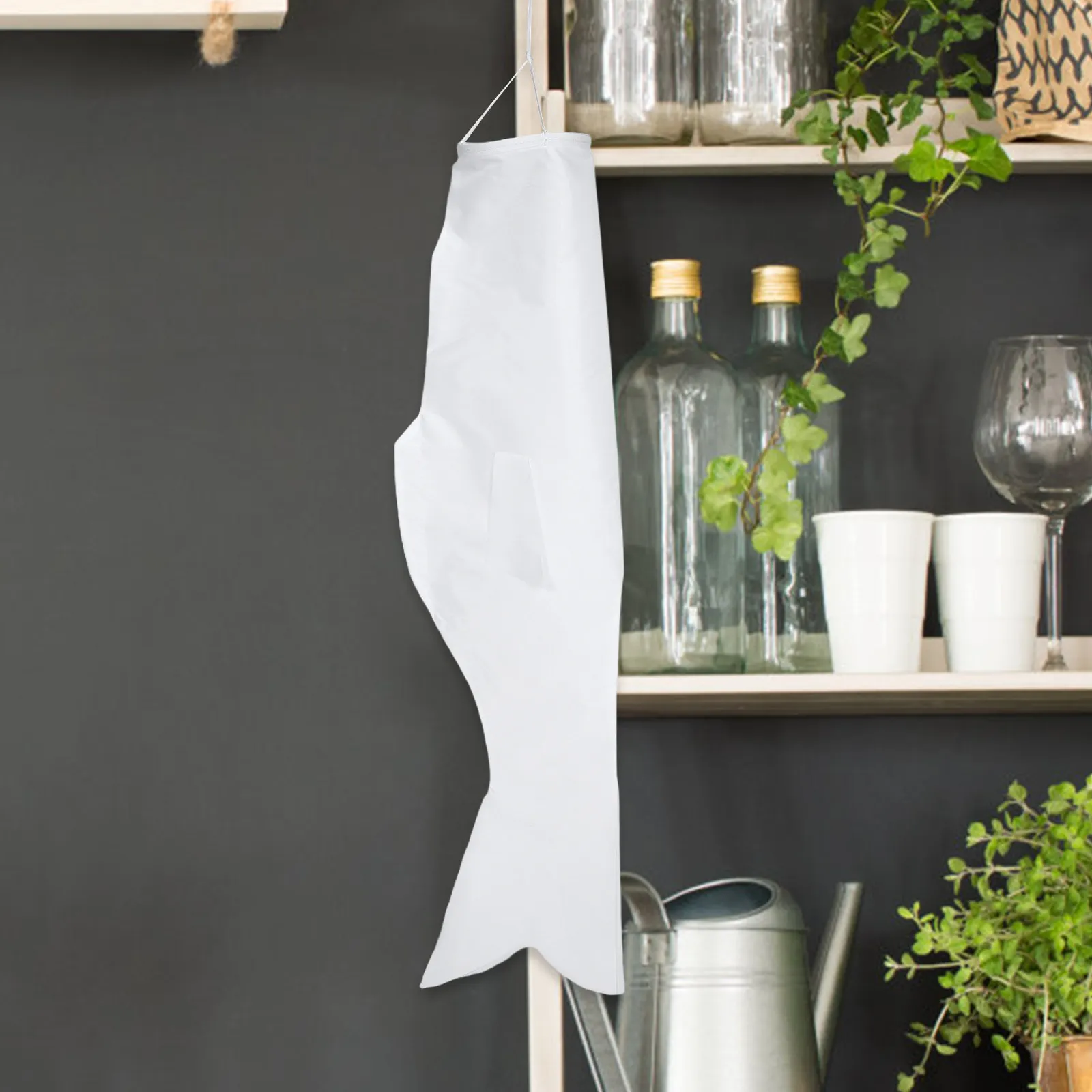 White Unpainted Carp Kite DIY Painting Japanese Fish Windsock Blank Flag Koinobori Creative Hanging Decoration