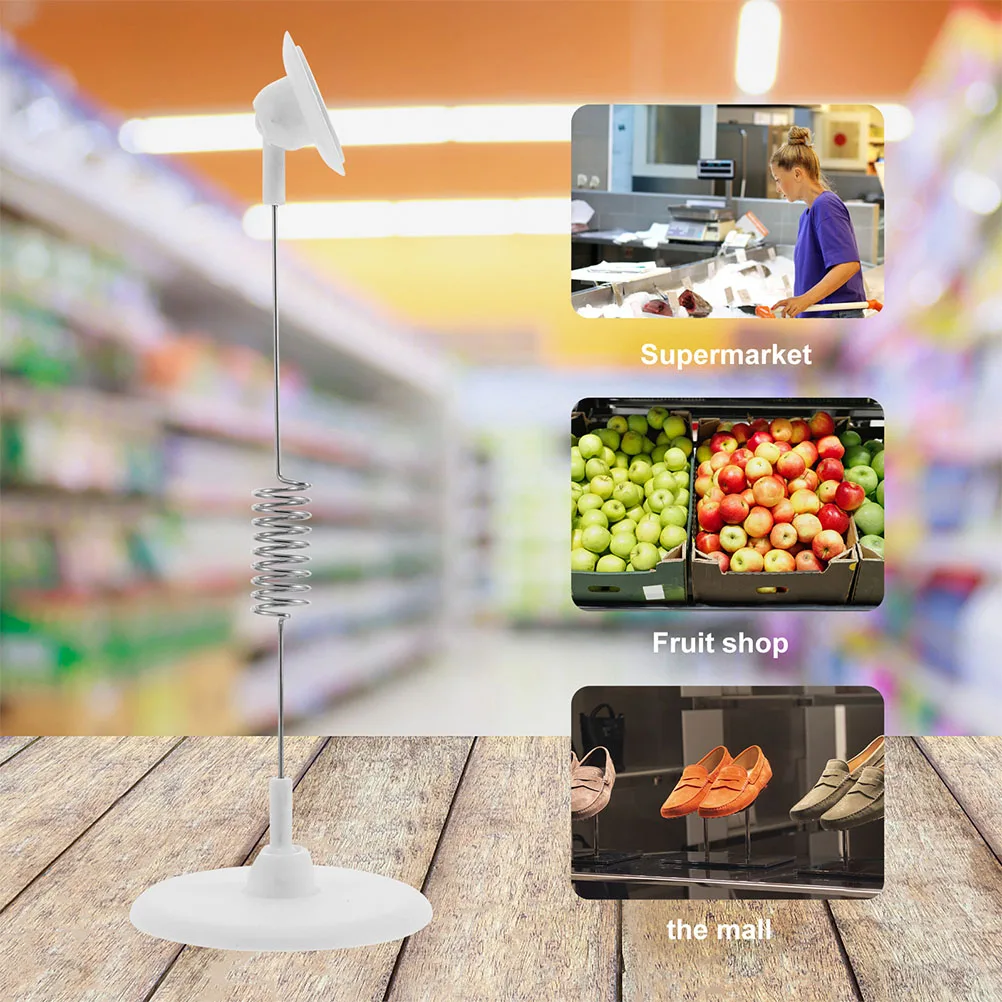 Label Shake Card Werbeclip Display Preisschild Ordnerklammern Wechsel dummes Material