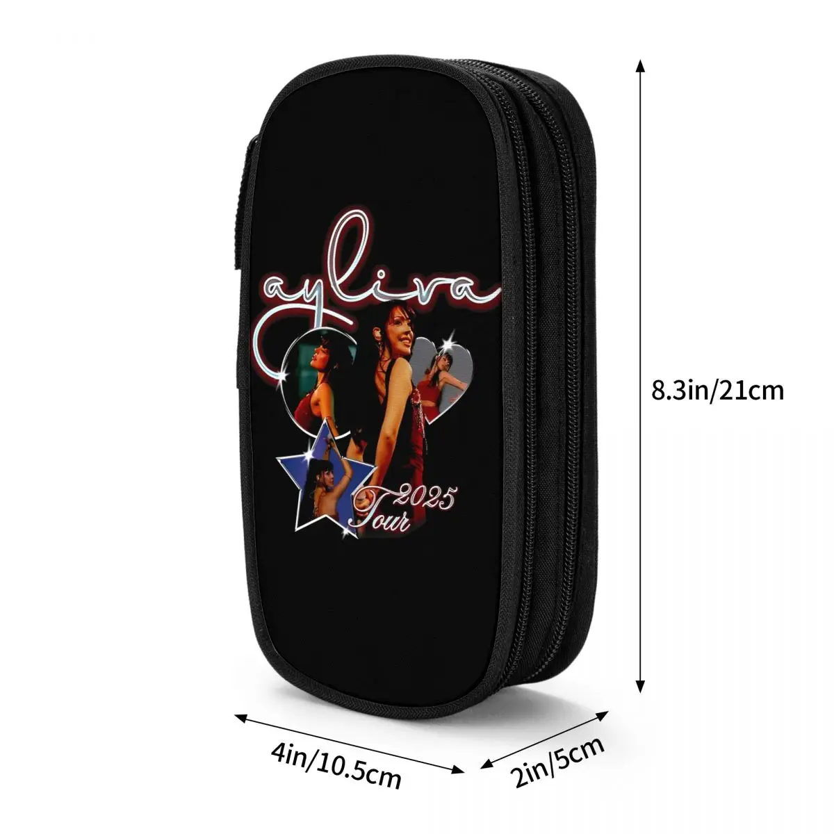 Estuches para lápices Vintage Bootleg Die Ayliva Tour, estuches para bolígrafos para niñas y niños, bolsas de almacenamiento grandes, regalos de oficina, papelería